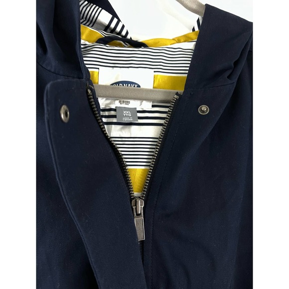 Old Navy Full Zip Lightweight Windbreaker Jacket Mens Size XXLarge Blue Pockets - Picture 4 of 8